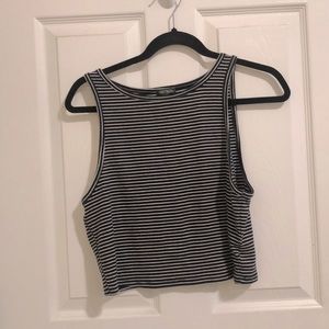 Black & white crop top